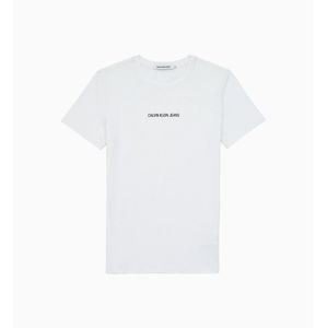 Calvin Klein dámské bílé tričko Logo - S (112)